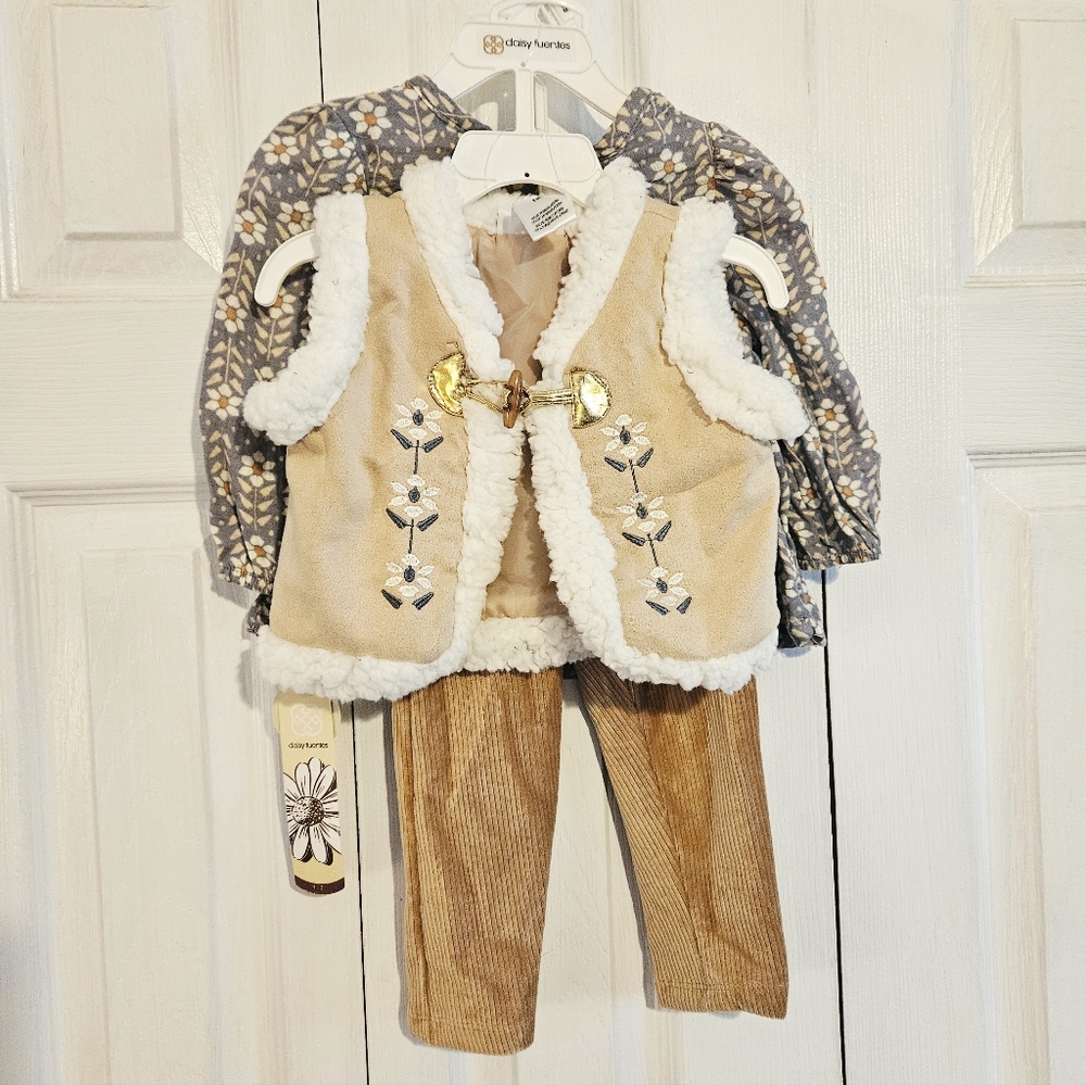 Daisy Fuentes 3 Piece Pant Set 18M